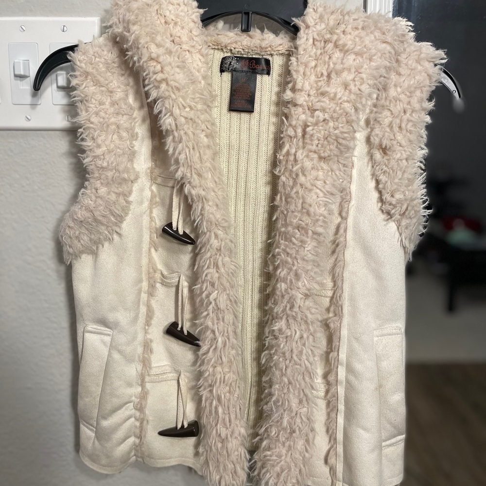 Faux Fur/ Knit Vest